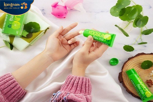 Cách sử dụng Yoosun rau má trị mụn