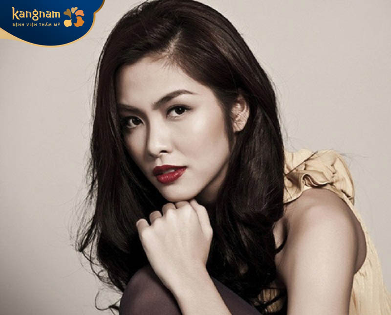 Diễn viên Tăng Thanh Hà sở hữu dáng mày lưỡi mác