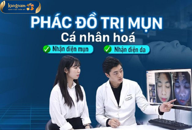 Khách hàng được điều trị mụn theo phác đồ cá nhân hóa