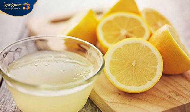 Sử dụng nước cốt chanh trị mụn thịt