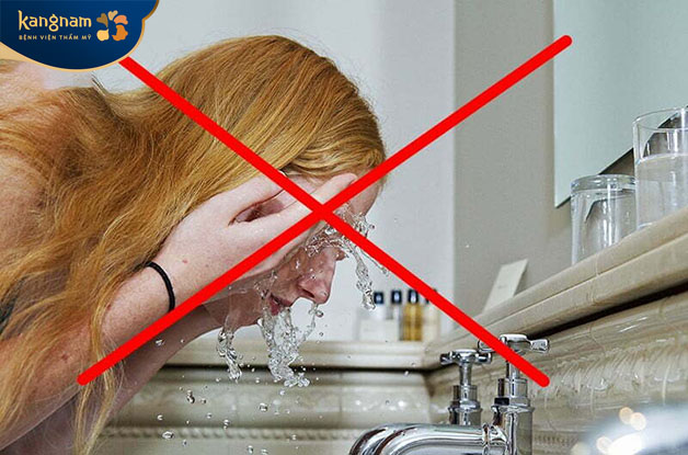 Tuyệt đối tuân thủ yêu cầu tránh nước để có chân mày đẹp 