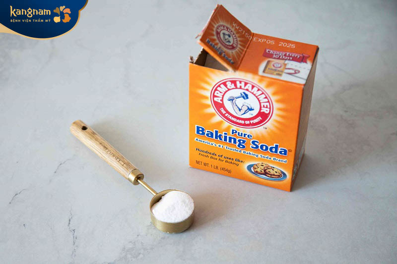 sẹo lõm có điều trị được không - sử dụng baking soda để lấp đầy sẹo rỗ