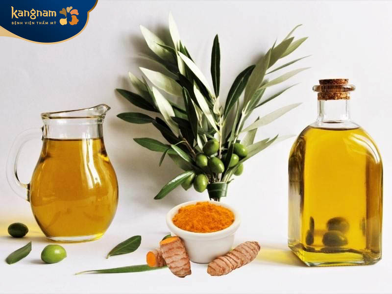Điều trị sẹo lõm bằng dầu oliu kết hợp tinh bột nghệ
