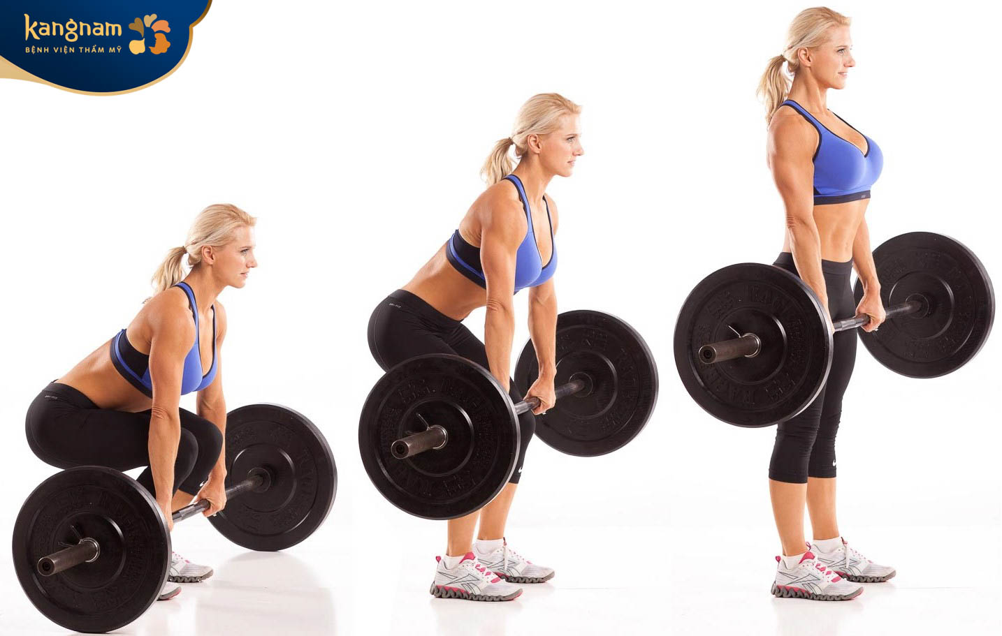 Dumbbell deadlifts giúp vòng 3 to tròn, săn chắc