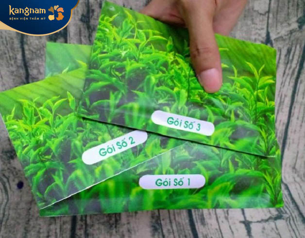 Tắm trắng khô trà xanh