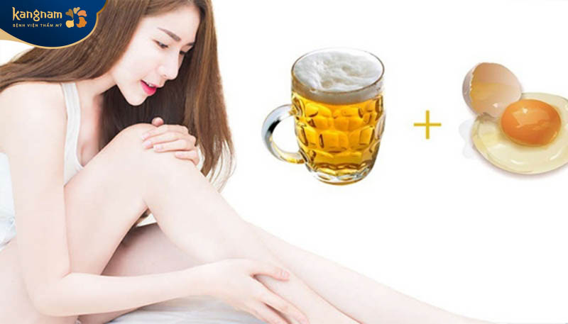 Kết hợp bia và trứng gà để cải thiện làn da trắng sáng