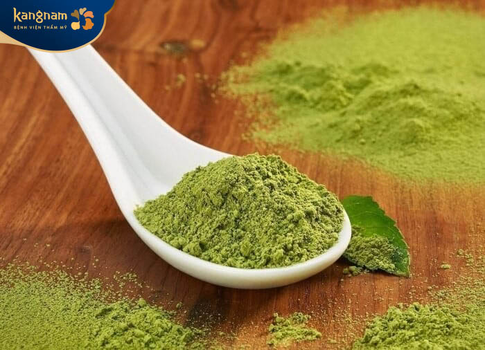 Bột trà xanh mẹo trị mụn cám lỗ chân lông to hiệu quả