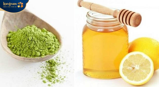 trị nám gò má bằng Trà xanh và mật ong