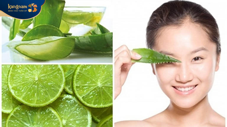 Làm xẹp mụn bọc bằng nha đam