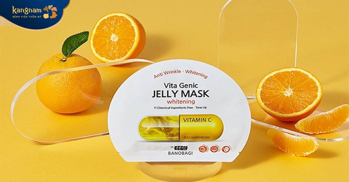 Dùng mặt nạ vitamin C