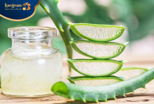 Nha đam tươi hỗ trợ trị mụn