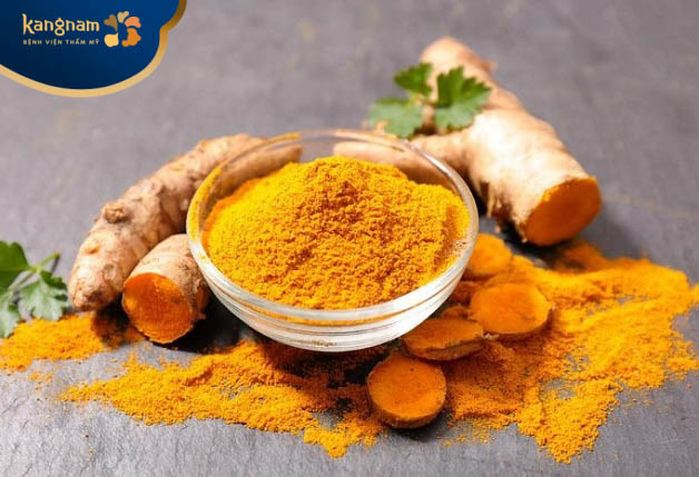 trị mụn trứng cá mưng mủ bằng tinh bột nghệ