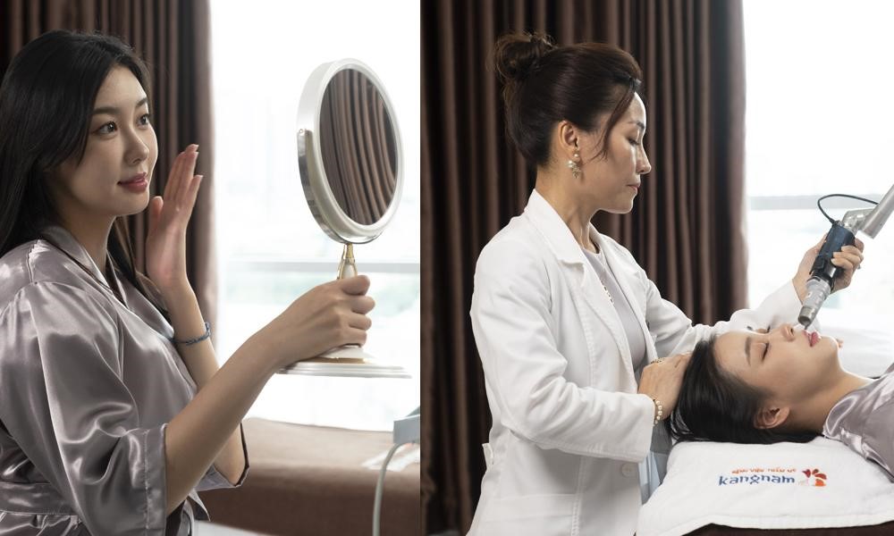Hoa hậu Hàn Quốc trực tiếp trải nghiệm dịch vụ tại Bệnh viện thẩm mỹ Kangnam