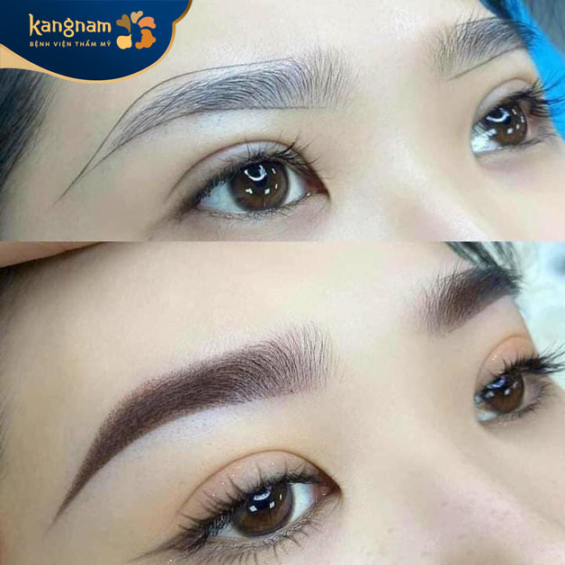 Phun vi chạm giúp đường nét gương mặt nổi bật hơn