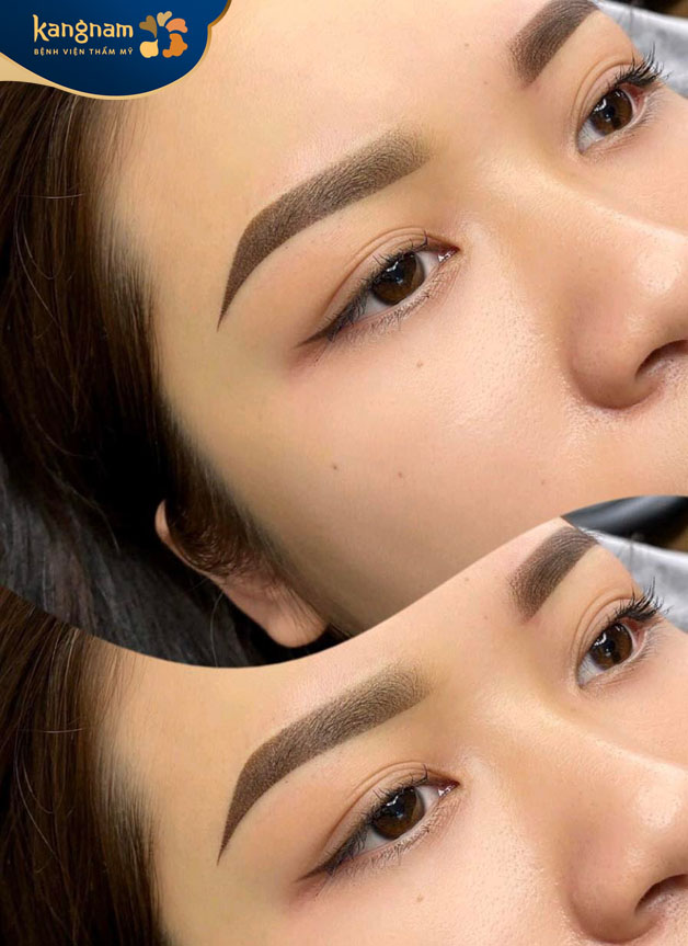 Màu sắc chân mày hợp với màu tóc khách hàng