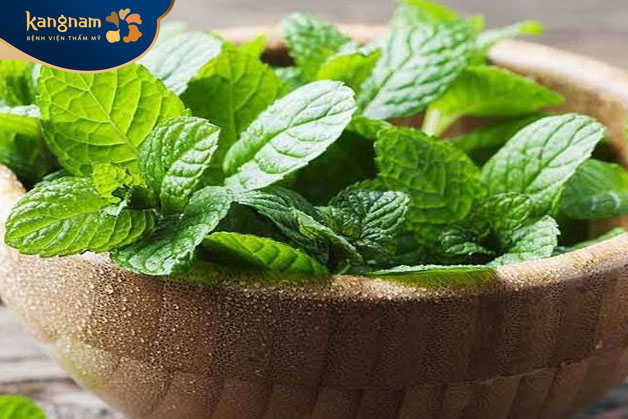 Bạc hà có tính chất làm dịu, giúp giảm sưng đỏ