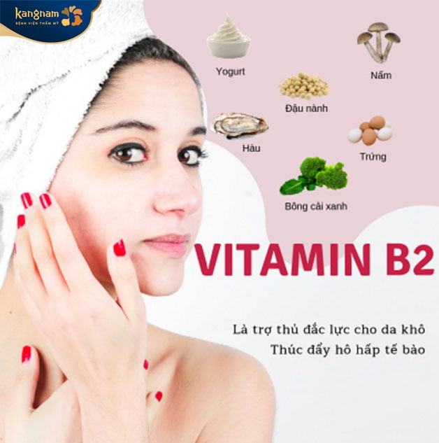 Vitamin B2 còn giúp ngăn ngừa mụn tái phát chống lão hóa hiệu quả 