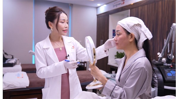 Ngọc Thúy trải nghiệm dịch vụ trẻ hóa tại Kangnam