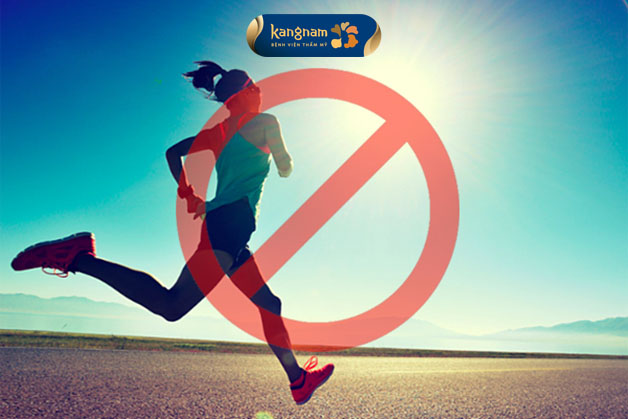 Ngưng các hoạt động thể thao sau nâng ngực