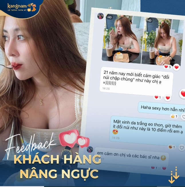 Bạn Thu Thảo cảm thấy hài lòng và tự tin hơn sau nâng ngực