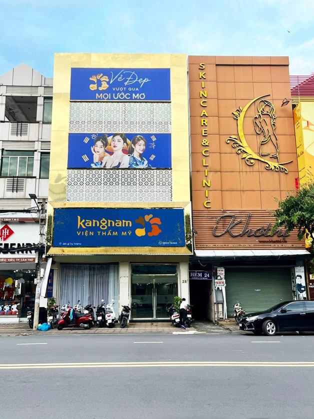 Viện thẩm mỹ Kangnam tại Số 28 Lý Tự Trọng, Quận Ninh Kiều