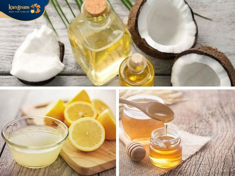 Trị viêm nang lông tại nhà bằng mật ong, dầu dừa và nước chanh