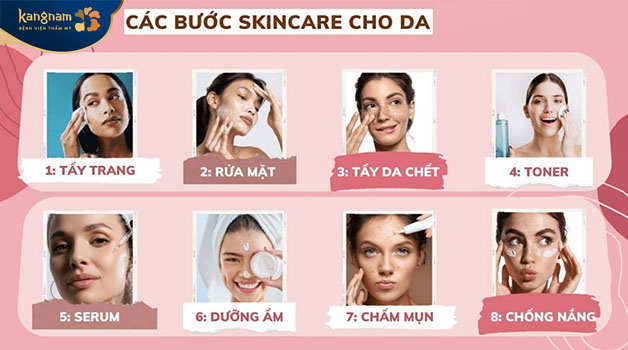 Hàng ngày cần thực hiện 5 bước sẽ giữ cho da khỏe và căng bóng