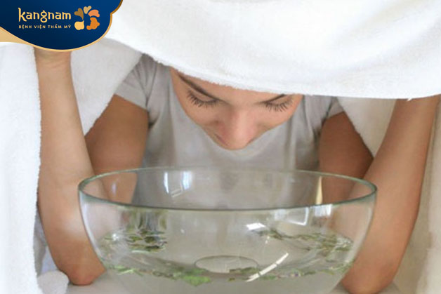 Xông mặt giúp mở lỗ chân lông