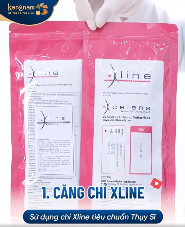chỉ Xline cũng đa dạng về kích thước, chủng loại để phù hợp với từng tuýp da, vùng da cần cấy chỉ khác nhau