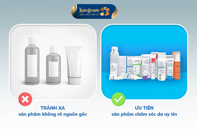 Nên lựa chọn kỹ càng và chỉ sử dụng sản phẩm rõ ràng về nguồn gốc xuất xứ 