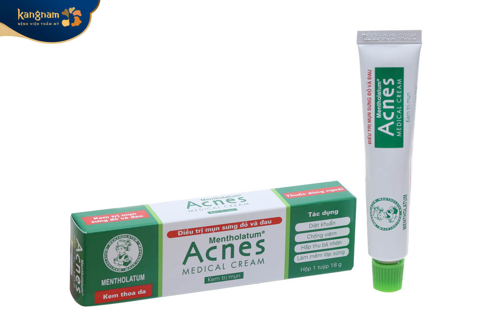Dùng kem bôi để trị mụn viêm