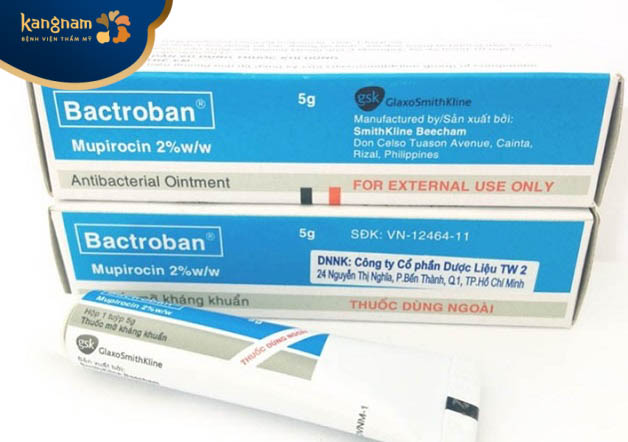 Sử dụng Bactroban bôi thoa ngoài da sau trị mụn thịt