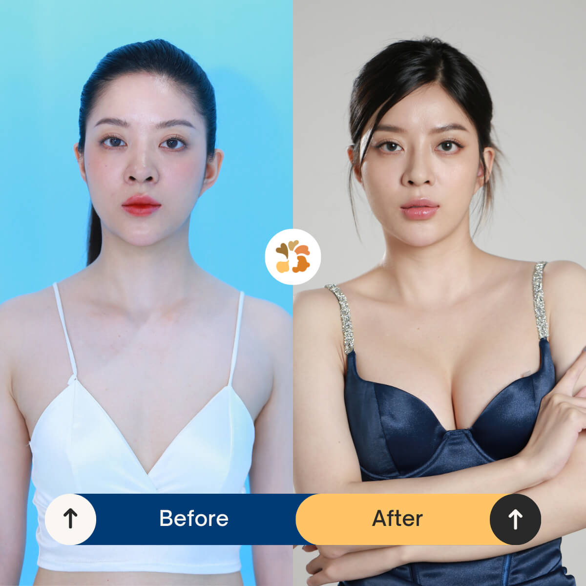 Hot girl gen Z cảm thấy hài lòng với vòng 1 mới