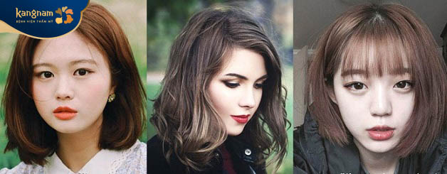 Kiểu tóc ngắn cụp, ôm vào mặt vô cùng phù hợp với nữ giới cằm ngắn và lẹm