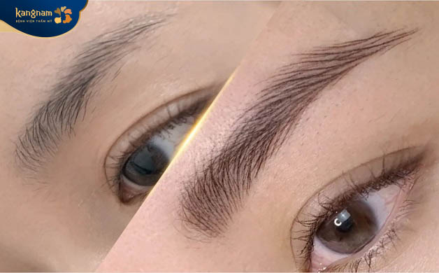 Chi Giao gửi feedback sau khi điêu khắc lông mày ở Kangnam Hải Phòng