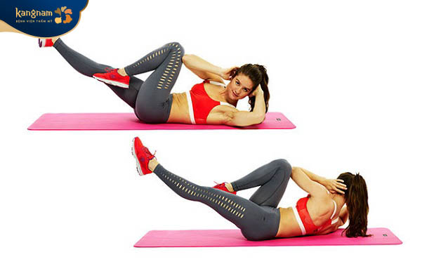 Bicycle Crunch hỗ trợ tiêu mỡ hiệu quả