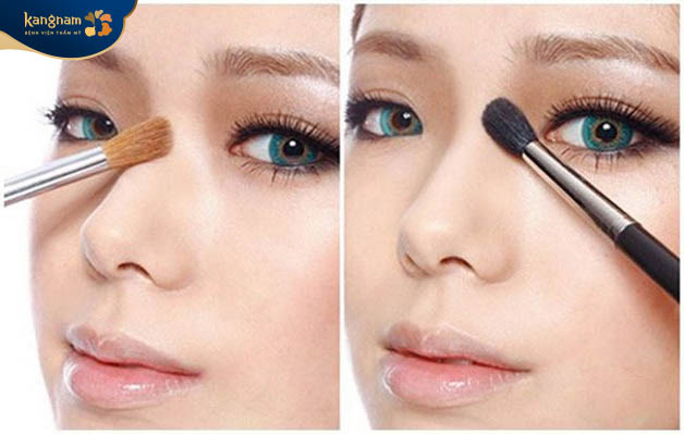Trang điểm tạo sống mũi cao khắc phục tình trạng mũi tẹt
