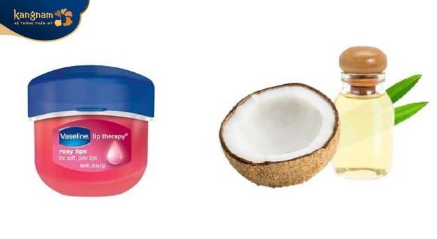 Sử dụng Vaseline kết hợp dầu dừa trị thâm môi