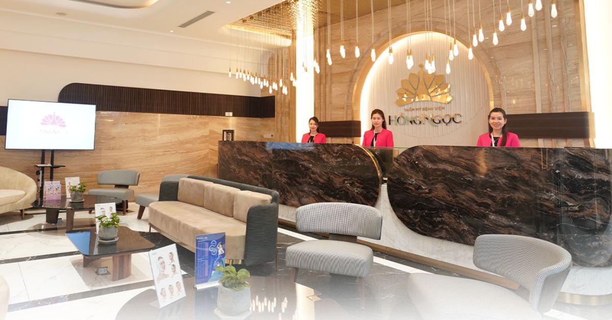 Thẩm mỹ Bệnh viện Hồng Ngọc có không gian rộng rãi