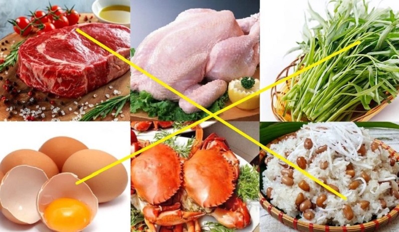 Nên kiêng ăn các nhóm thực phẩm có thể làm chậm quá trình hồi phục vết thương