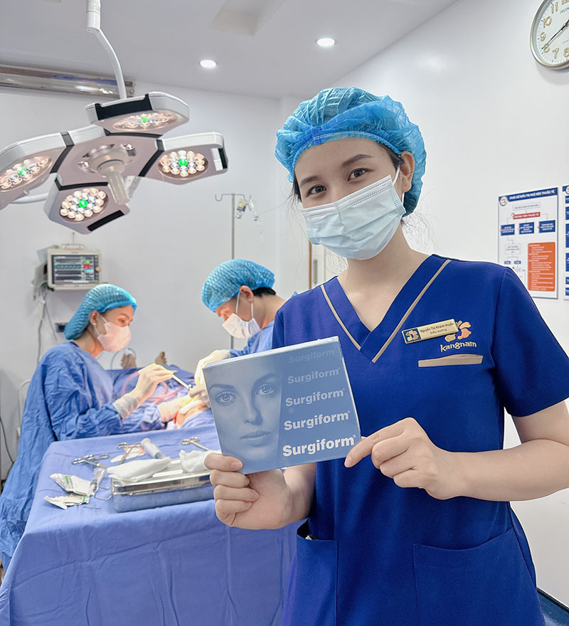 Sử dụng sụn mũi cao cấp, quy trình nâng mũi an toàn