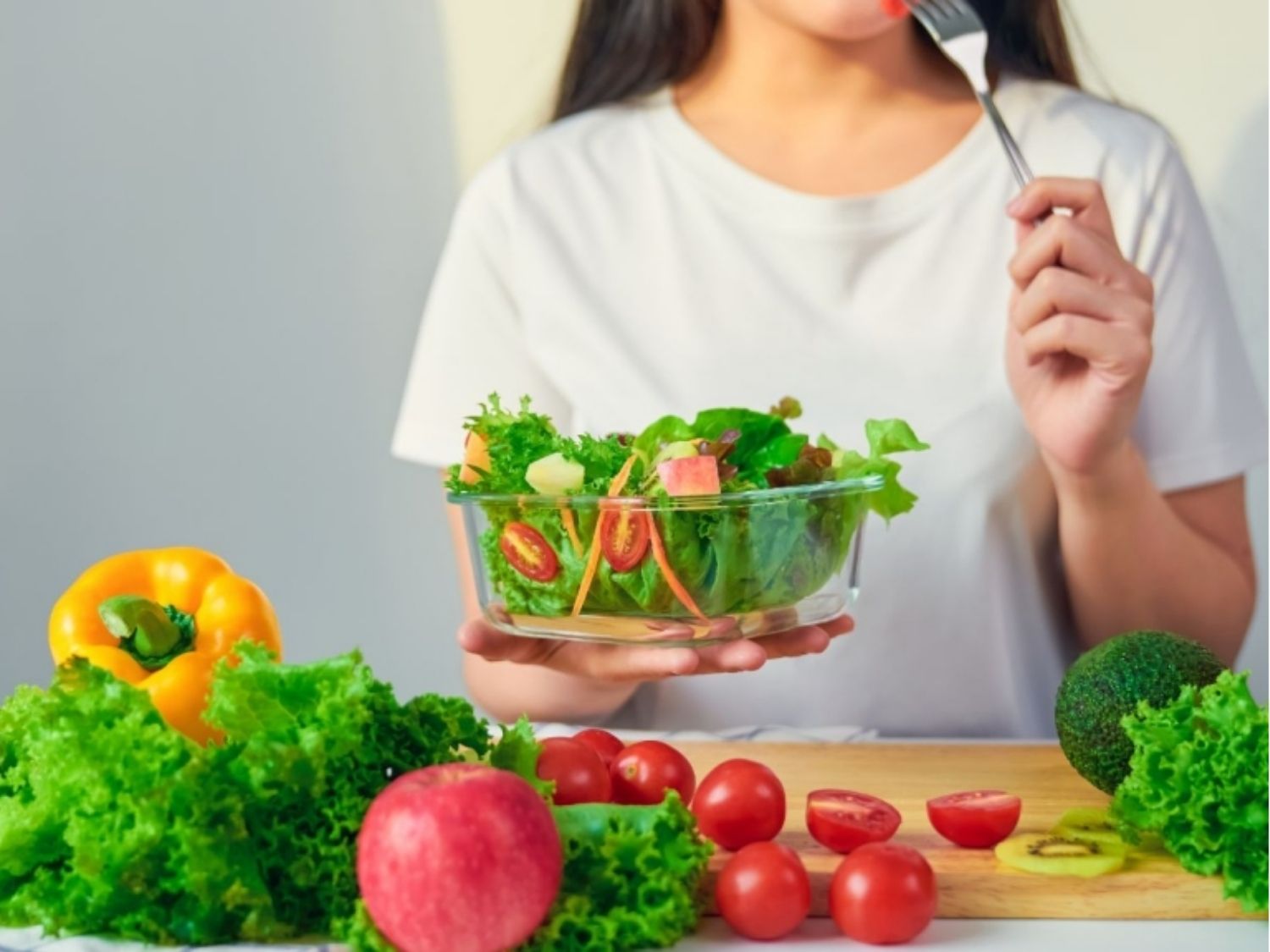 Tăng cường rau xanh vào bữa ăn