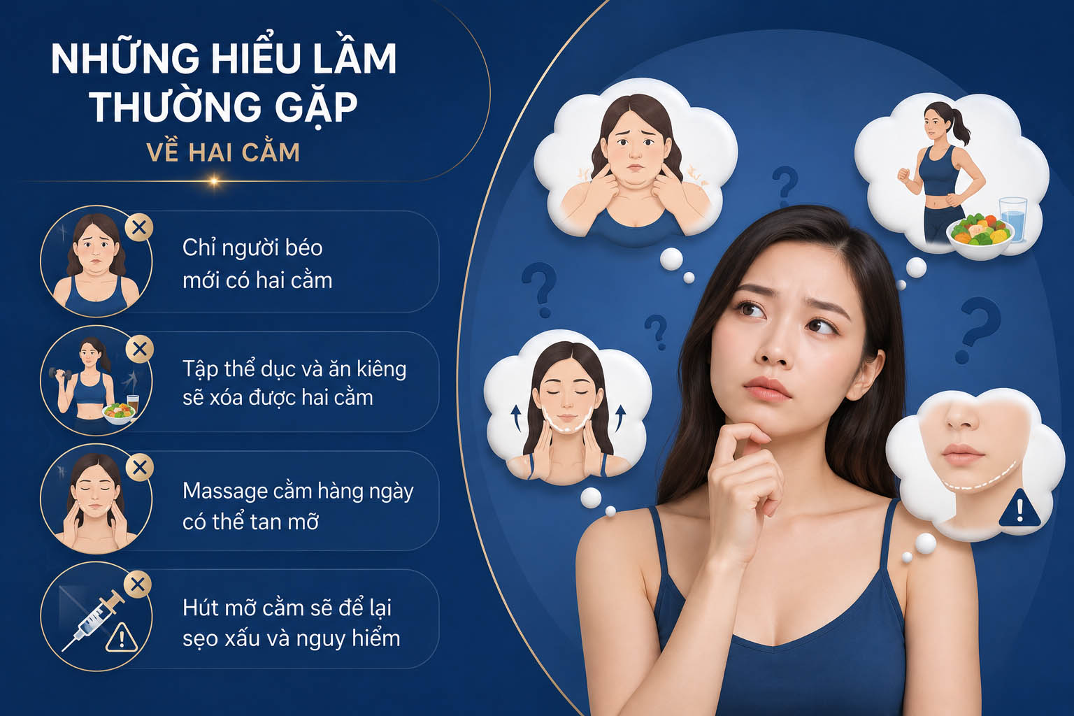 ảnh mô tả Những hiểu lầm thường gặp về hai cằm