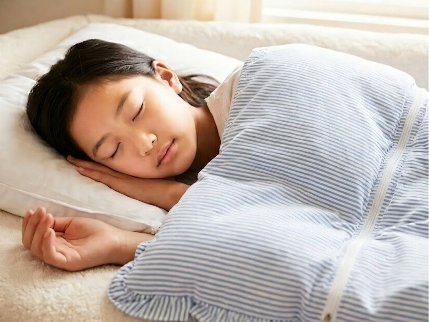 Ngủ đủ giấc giúp vòng 1 phát triển tốt