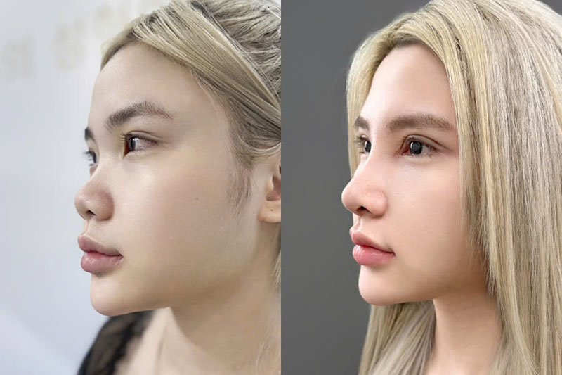 Nâng mũi sụn tai tự nhiên, hạn chế bóng đỏ đầu mũi