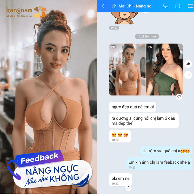 Cô nàng Mai Chi với Vòng 1 vô cùng sexy, cuốn hút