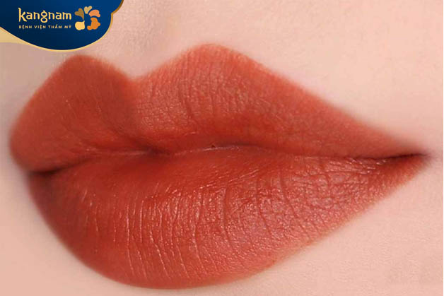 Màu môi đỏ cam đất