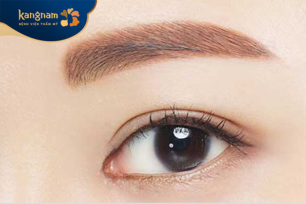 Thêu màu nâu đỏ, nâu đồng