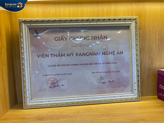 Viện thẩm mỹ Kangnam Nghệ An nhà tài trợ chính của cuộc thi The Great Mind 2024