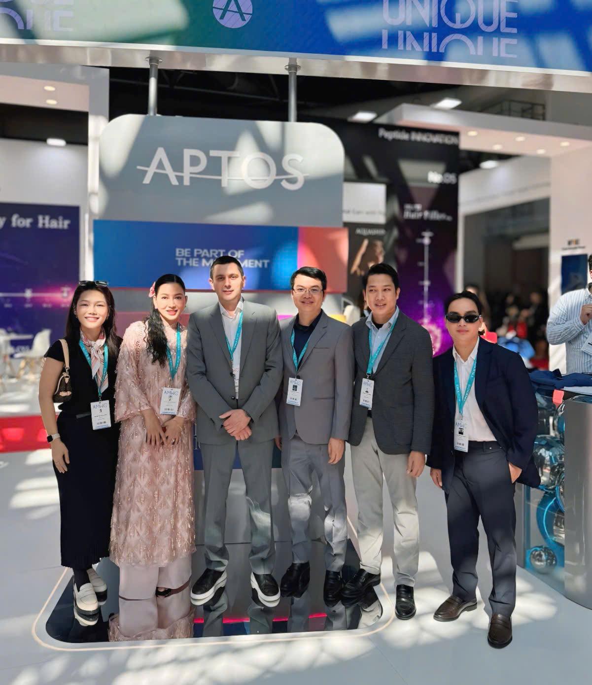 Dr Jolie Huỳnh - Giám đốc Chuyên môn Da liễu - Hệ thống thẩm mỹ Kangnam cùng các chuyên gia tham dự hội thảo AMWC 2025